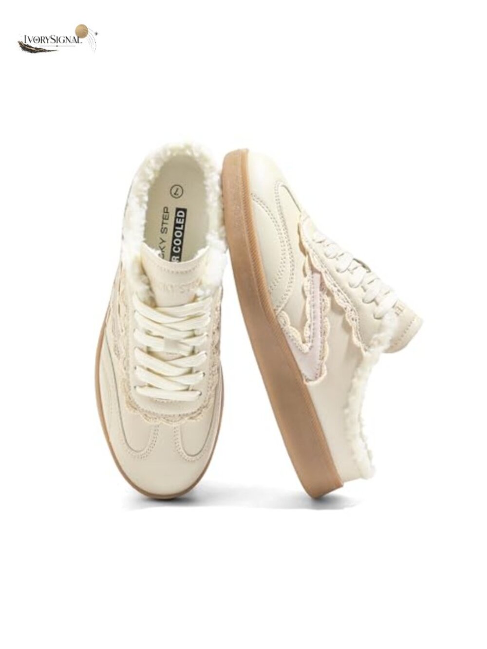 Suede PU Leather Slip On Mule Sneakers Backless Lace Up Walking Shoes